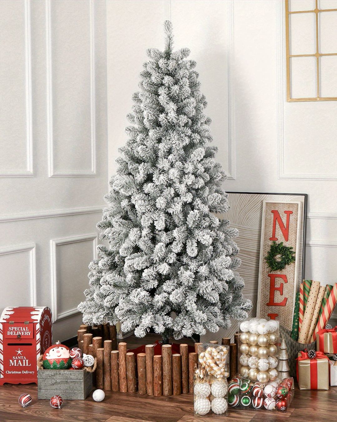 Aspen Snowfall Pine™ – Pre-Lit Artificial Christmas Tree