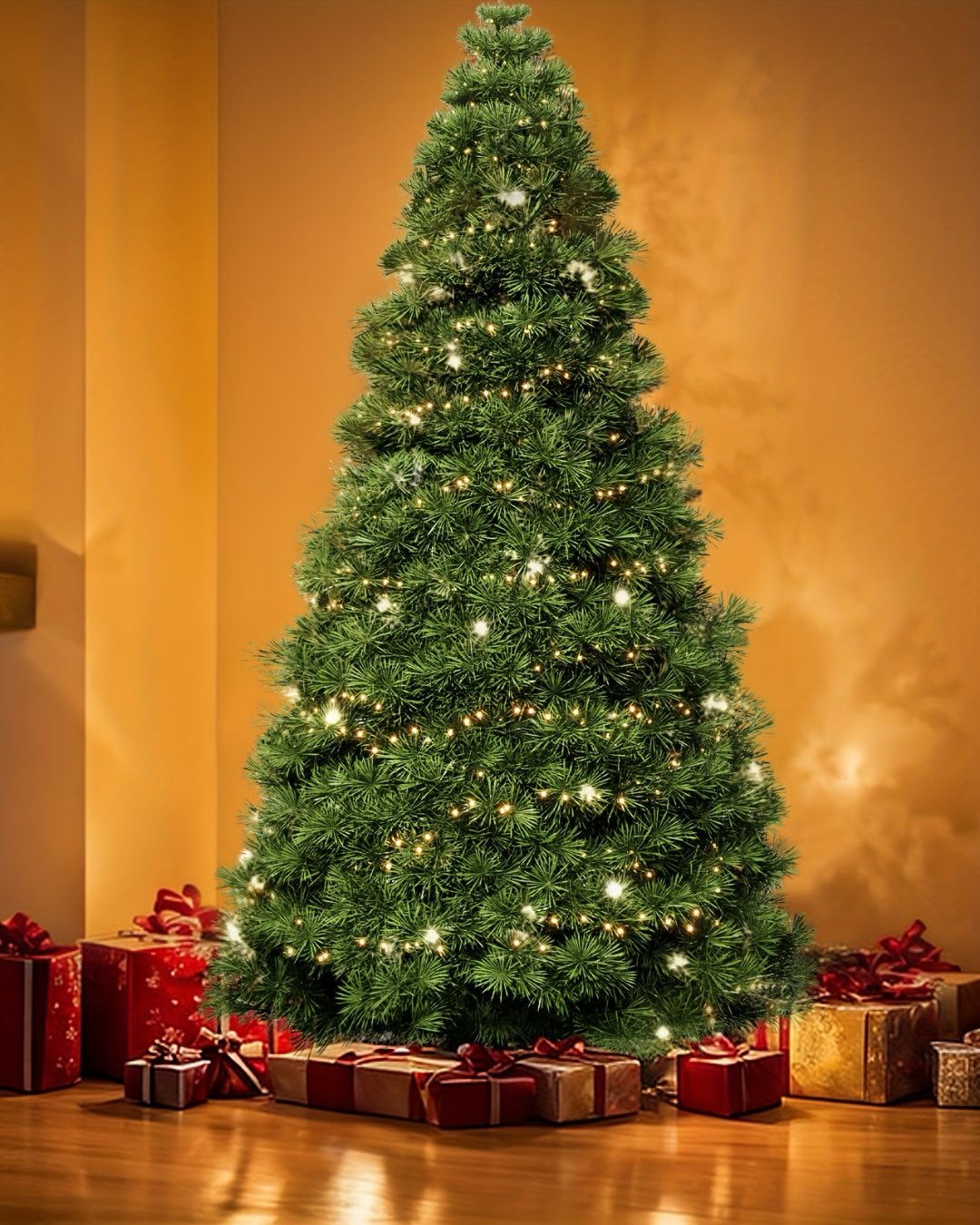 Evergreen Grand Fir™ – Pre-Lit 7.5 ft Artificial Christmas Tree