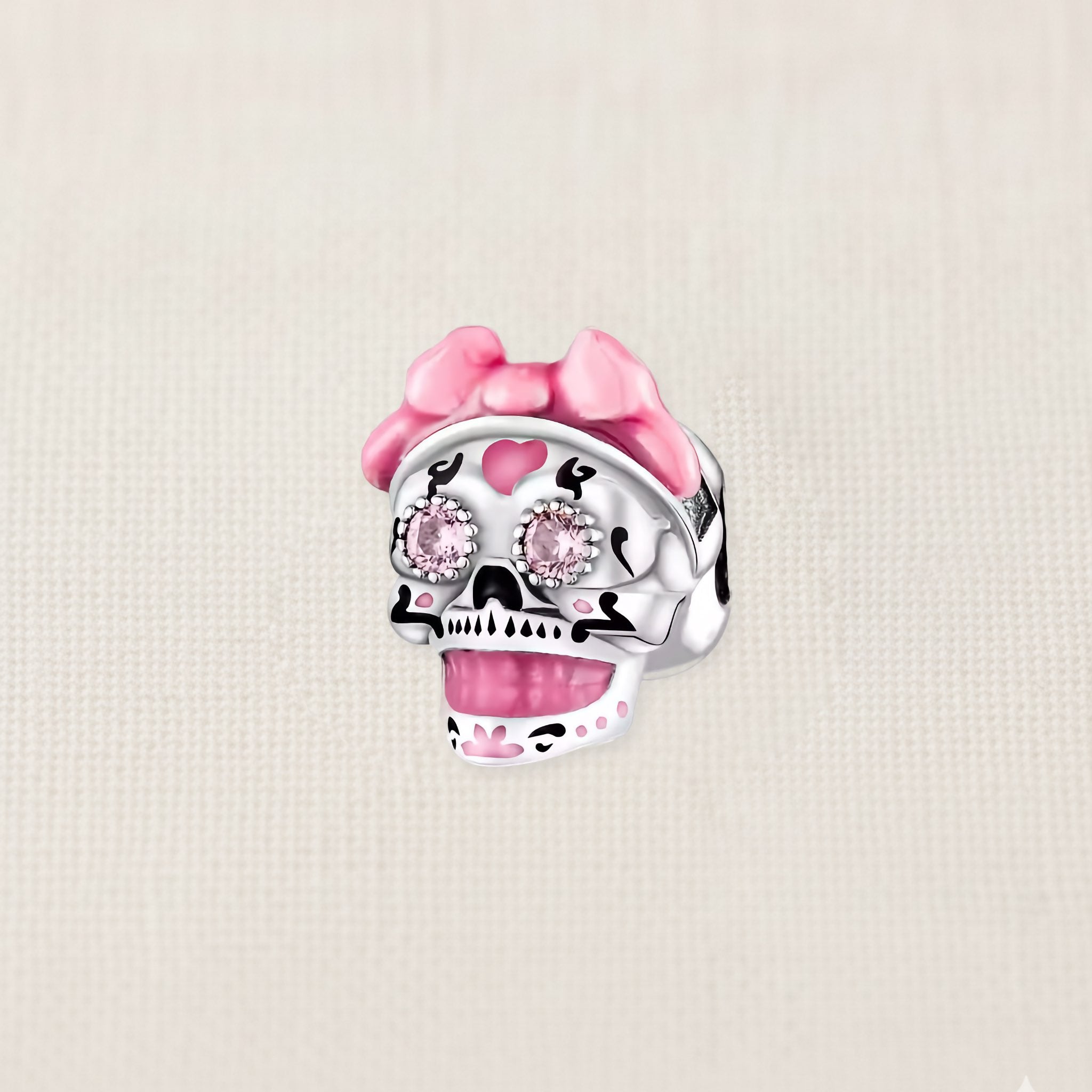 Bezelle Ghostly Whisper Halloween ghost charm in sterling silver